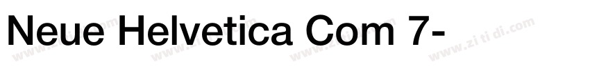 Neue Helvetica Com 7字体转换